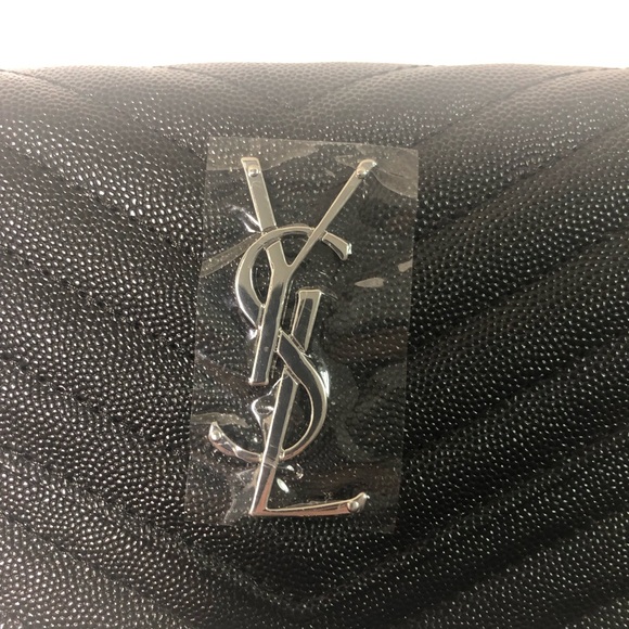 YSL Monogramme Quilted Leather Wallet on a Chain - Picture 5 of 7